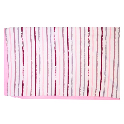 Пелёнка-плед двусторонняя Полоска Чуди Кидс 088123 розовый 01